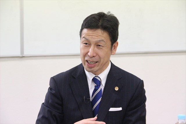 ▲新潟県知事候補・米山隆一氏（9月28日、岩上安身のインタビューで）