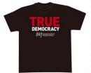 復刻版!!　Tシャツ TRUE DEMOCRACY 色:ブラックレッド